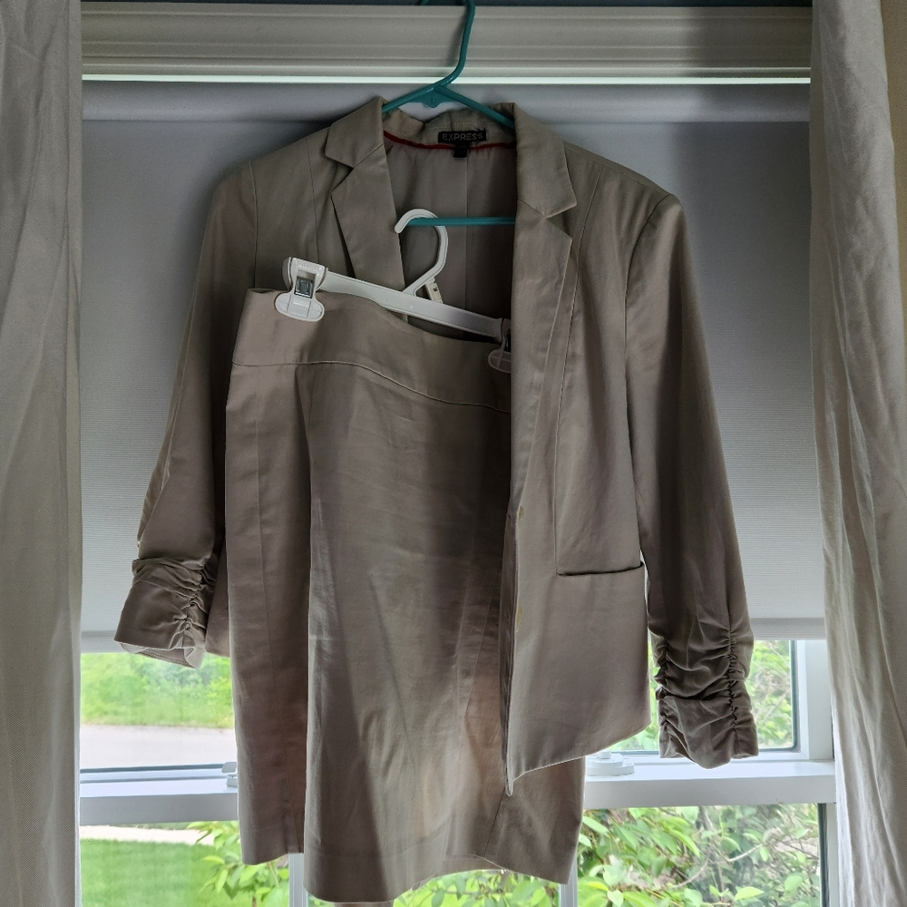 Womens Tan Suit